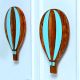 Handcrafted Acacia Wood Hot Air Handle Pair